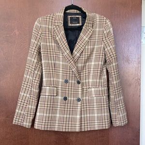 Bershka Plaid Blazer